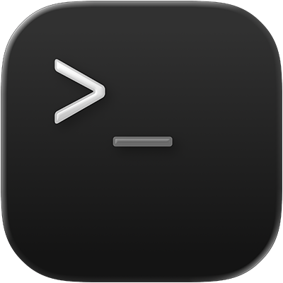 אייקון Terminal של מק